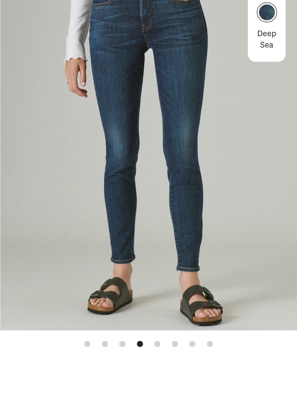 Lucky Brand Deep Sea Skinny Jeans - Women's Dark Blue Wash